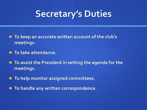 Secretary Duties – Telegraph