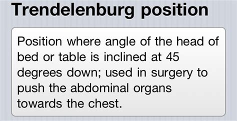 Trendelenburg Position | Fundamentals of nursing, Nursing notes ...