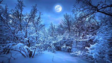 Earth Winter Moon 4k Wallpaper • GamePhD