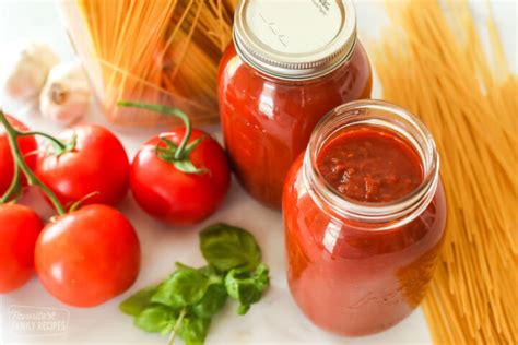 Homemade Canned Spaghetti Sauce | Favorite Family Recipes