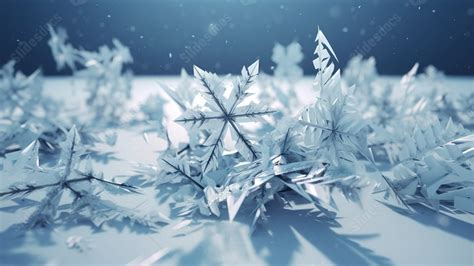 A Paper Snowflakes Is Rendered On The Ground Powerpoint Background For Free Download - Slidesdocs