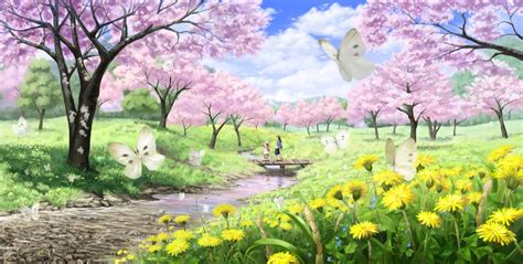 🔥 [30+] Anime City Spring Wallpapers | WallpaperSafari