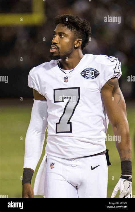 Oct 19 2017 - Oakland CA, U.S.A Raiders punter Marquette King (7 Stock ...