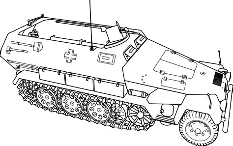 cool Hanomag Sd Kfz 251 Tank Coloring Page Monster Truck Coloring Pages, Cars Coloring Pages ...
