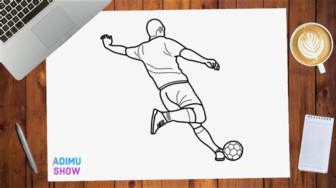 How To Draw Someone Kicking A Soccer Ball