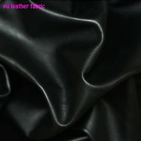 Aliexpress.com : Buy Good 69*50cm Faux Leather Fabric Black PU Leather ...