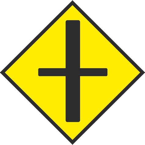 W 001 Crossroad | Road Warning Signs Ireland | PD Signs