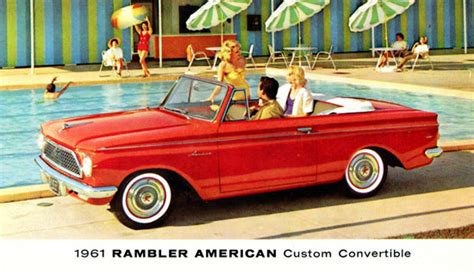 Rambler American Custom Convertible 1961 | Mad Men Art | Vintage Ad Art Collection