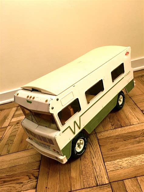 REDUCED: Vintage Large Winnebego Camper Van, 1970's Metal Toy Camper RV, Large 24" long, Classic ...