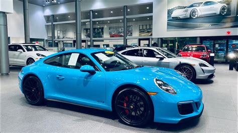 2019 Miami Blue Porsche 911 Carrera GTS | MANUAL | Walk around - YouTube