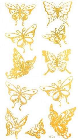 26 Gold Butterfly Tattoos ideas | gold butterfly, tattoos, butterfly