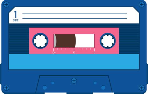 Audio cassette tape clipart design illustration 9305088 PNG