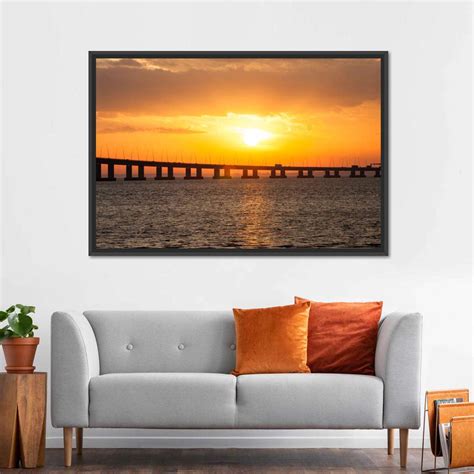 Sunset Sky At Seven Mile Bridge Wall Art | Photography