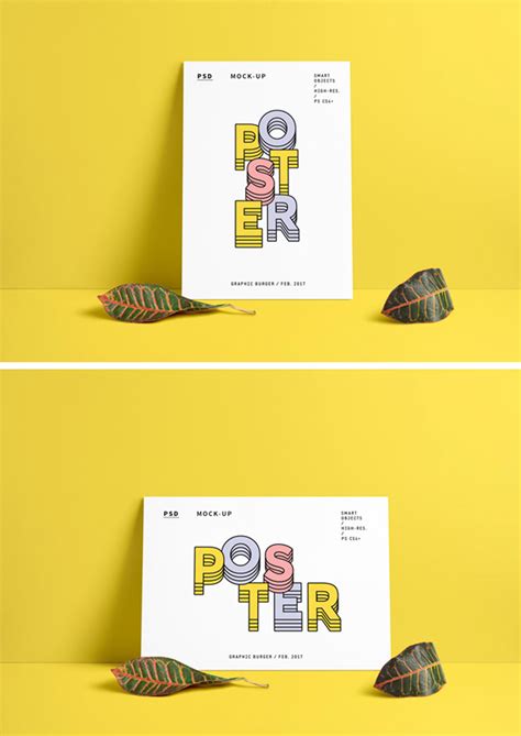 Portrait And Landscape Poster MockUp PSD » CSS Author