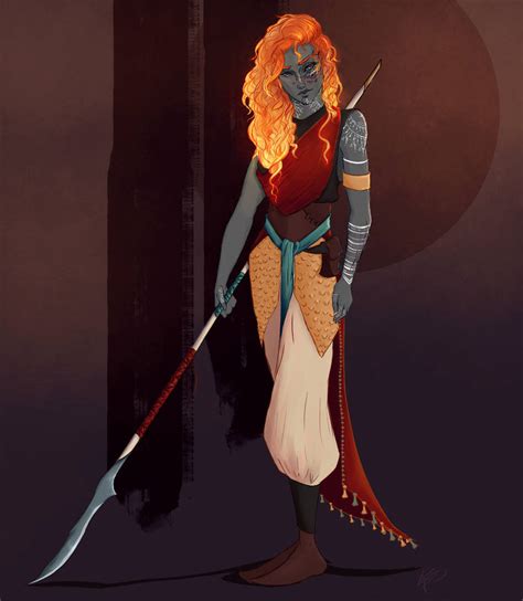 Embre- Fire Genasi DnD Character Design by Kadira7211 on DeviantArt