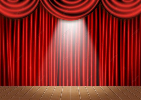 Red Curtain Stage Lighting Background, Desktop Wallpaper, Pc Wallpaper ...