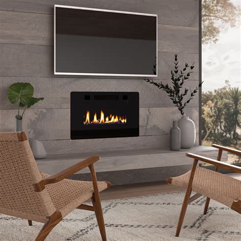 OKADA 30" Electric Fireplace Insert, 3.86" Ultra Thin Wall Mounted/In Wall Easy Installation ...