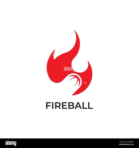 Fire ball logo design symbol vector template Stock Vector Image & Art ...