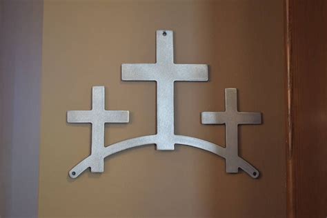 Metal Wall Art, Metal Art, Metal Art Cross, Wall Art, Christian Art, Christian Decor, Mount ...