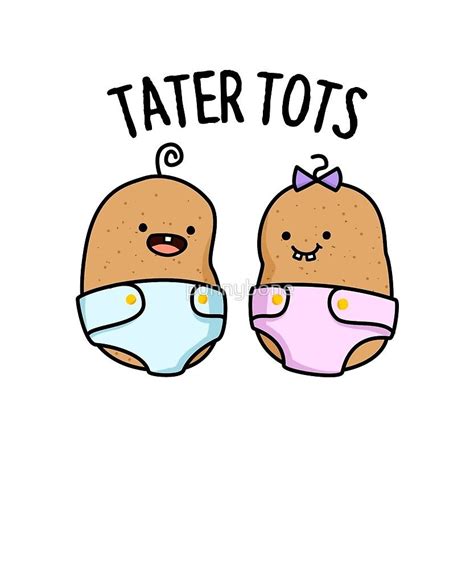 Cute Tater Tot Cartoon