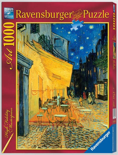 VAN GOGH CAFE AT NIGHT 1000 PIECE JIGSAW PUZZLE - RAVENSBURGER - PUZZLE ...