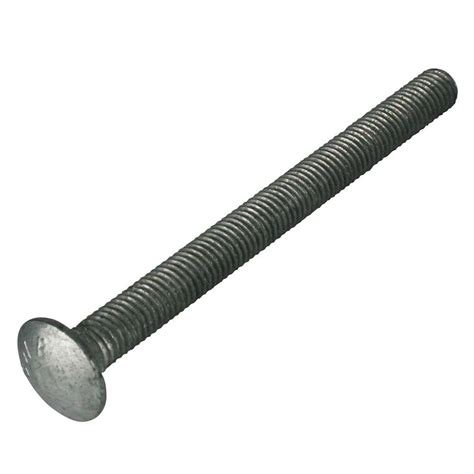 Everbilt 1/2 in. - 13 tpi x 5 in. Galvanized Coarse Thread Carriage Bolt-803616 - The Home Depot