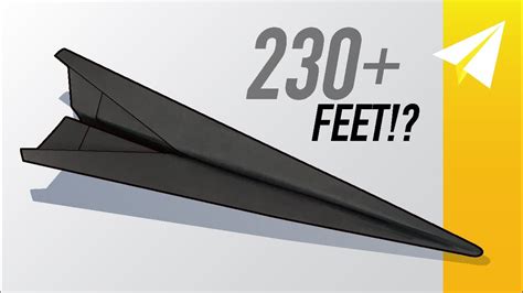 New WORLD RECORD Paper Airplane!? Flies Over 200 Feet — Black Knight ...