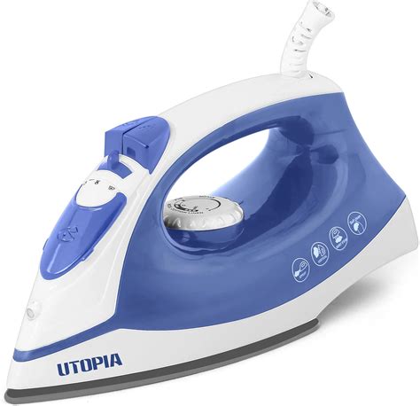 Amazon.com: Utopia Home Steam Iron for Clothes With Non-Stick Soleplate ...