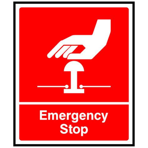 Red Emergency Stop Sign – Chapter8 Shop