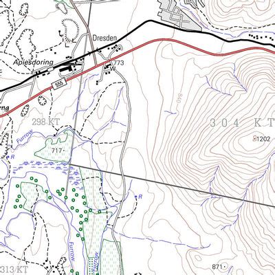 2430CB BURGERSFORT Map by Chief Directorate: National Geo-spatial Information | Avenza Maps