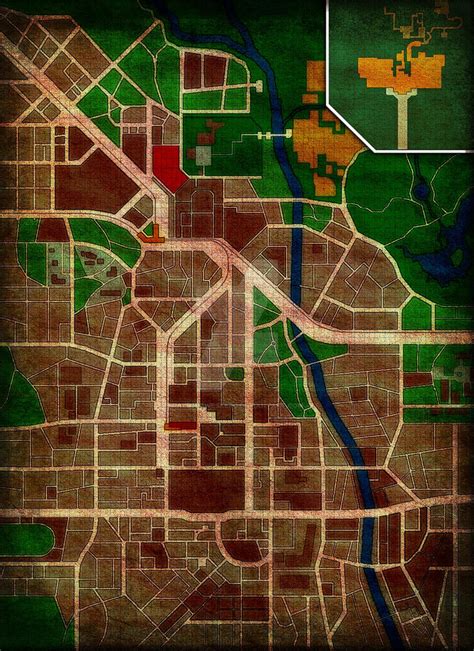 RACCOON CITY MAP (CONTAGION RACCOON CITY) by AlbertWeskerG on DeviantArt