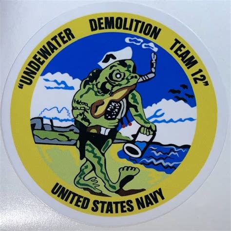 USN Underwater Demolition Team 12 Sticker - Decal Patch - Co