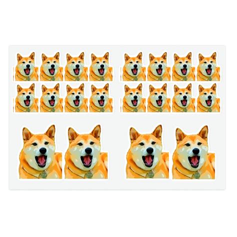 Shiba Inu Stickers Sheets - Etsy