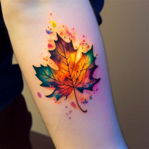 54 Maple Leaf Tattoo Ideas - TattooClue.com