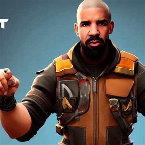 drake fortnite skin, concept art, Trending on | Stable Diffusion