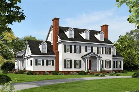 Colonial Style House Plan - 6 Beds 5.5 Baths 6858 Sq/Ft Plan #932-1 - Houseplans.com