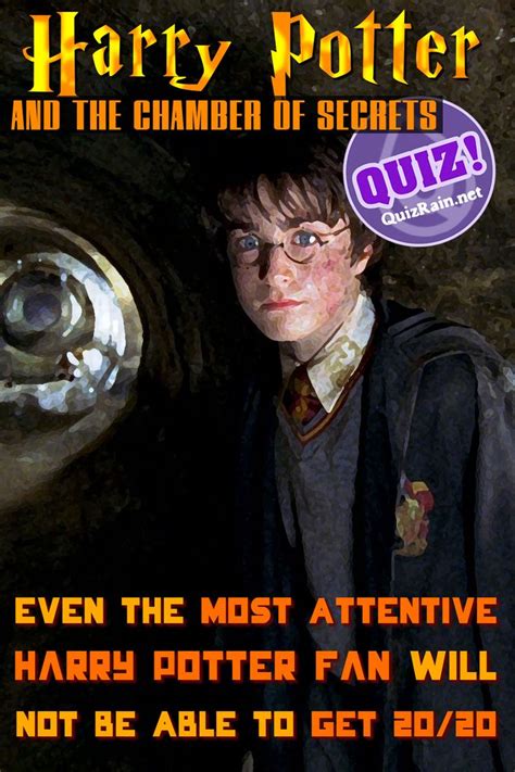 Harry Potter Quotes Quiz - the Chamber of Secrets