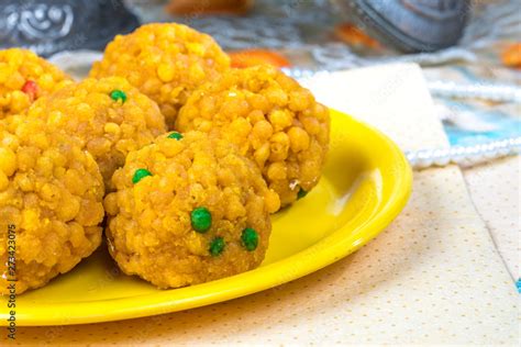 Motichoor Laddu Stock Photo | Adobe Stock