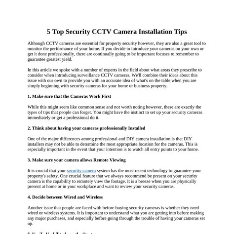 5 Top Security CCTV Camera Installation Tips-.pdf | DocDroid