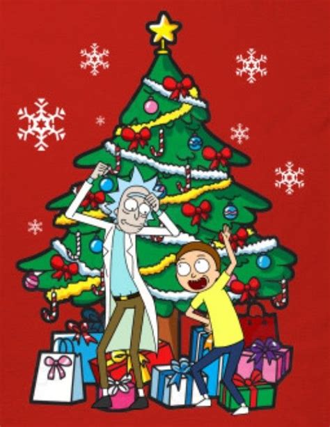 Rick and Morty x Rocking Around The Christmas Tree | Arte divertido, Fondo de pantalla navideño ...