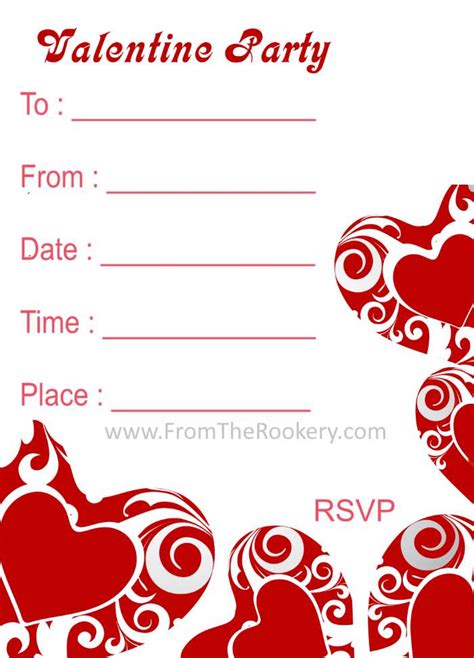 Printable Valentine Invitations