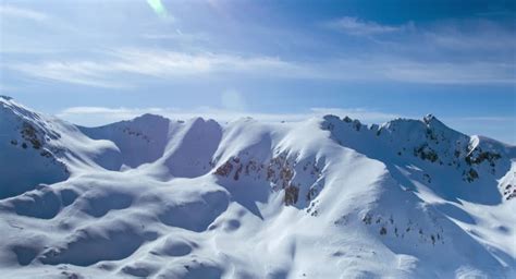 Stock Video Clip of Snow Landscape Winter White Mountain Cold Nature ...