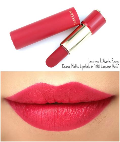 Lancome | L'Absolu Rouge Drama Matte Lipstick in "388 Lancome Rose": Review and Swatches Pink ...