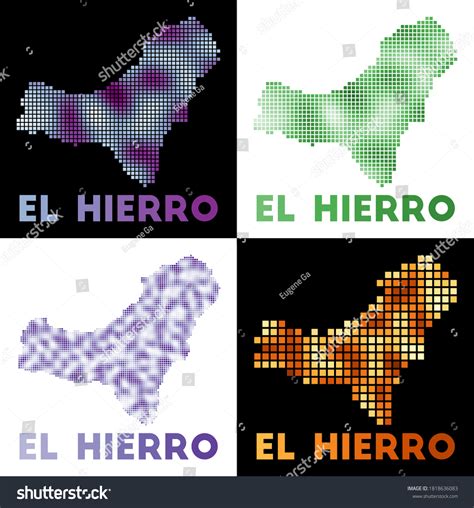 El Hierro Map Collection Map El Stock Vector (Royalty Free) 1818636083 | Shutterstock