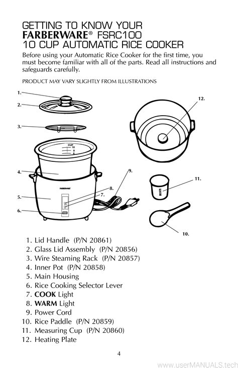 Rice Cooker User Manual