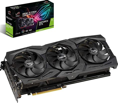 ASUS ROG Strix GeForce GTX 1660 Ti 6GB Overclocked Edition VR Ready HDMI 2.0 DP 1.4 Auto-Extreme ...