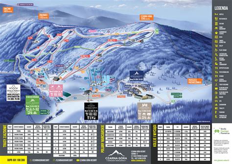 Czarna Góra Piste Map | Plan of ski slopes and lifts | OnTheSnow