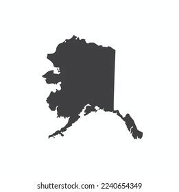 Illustration Alaska Map Vector Art Stock Vector (Royalty Free) 2240654349 | Shutterstock