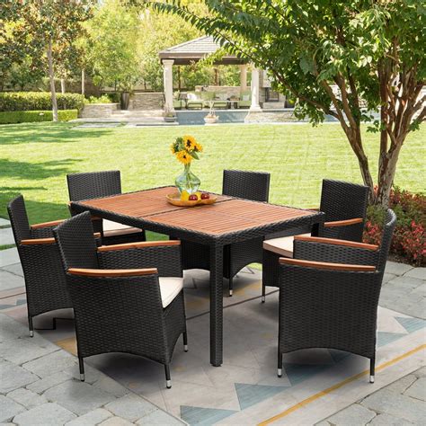 Vineego 7 Pieces Patio Outdoor Dining Set Outdoor Furniture Patio ...