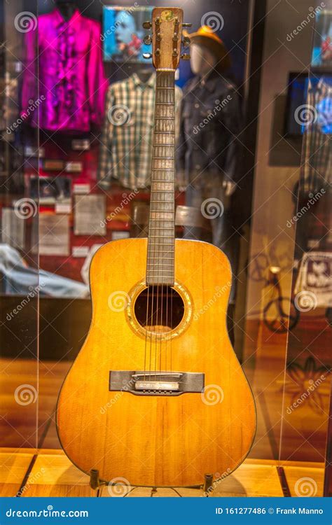 Historic Arlo Guthrie Guitar, a Martin D-18 Acoustic that he Used at Woodstock Editorial Photo ...